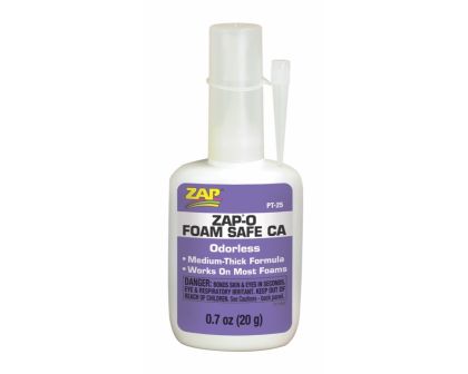 ZAP Kleber ZAP-O Foam Safe CA 20g 0.7 oz. ZPT25