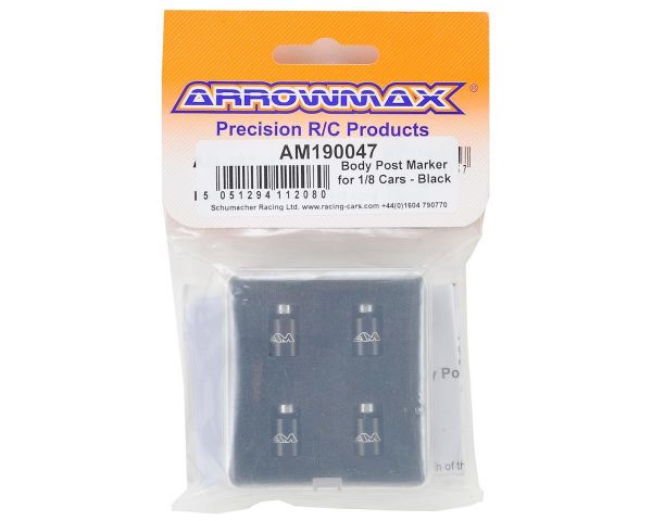 ARROWMAX Body Post Marker for 1/8 Cars Black