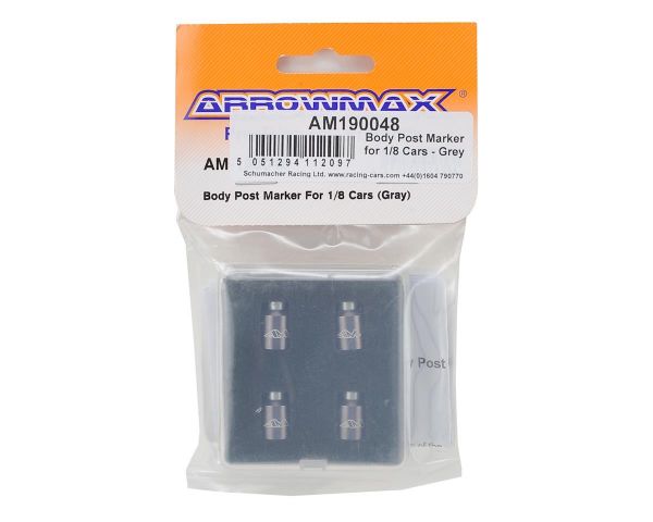 ARROWMAX Body Post Marker for 1/8 Cars Gray