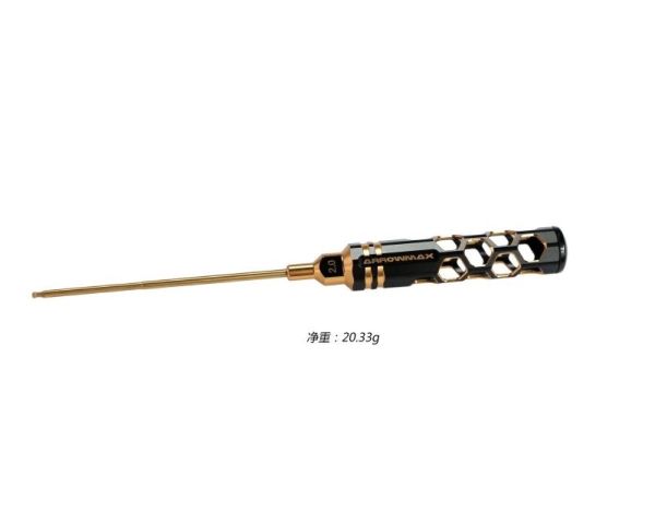 ARROWMAX Ball Driver Hex Wrench 2.0x120mm Black Golden AM420120-BG