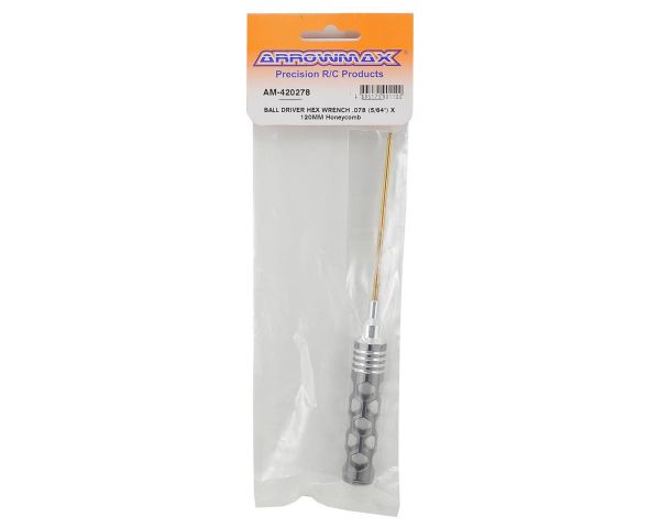 ARROWMAX Ball Driver Hex Wrench .078 5/64x120mm Honeycomb