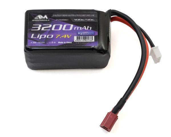ARROWMAX Lipo 3200mAh 7.4V for Dancing Rider Soft Pack With Deans AM700994
