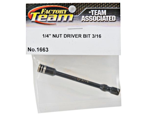 Team Associated 1 4 in Nut Driver Bit 3 16 in