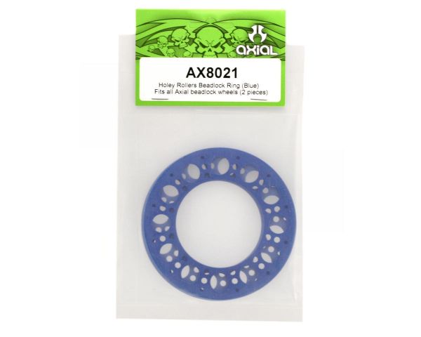 Axial Holey Rollers Beadlock Ring blau 2Stk.