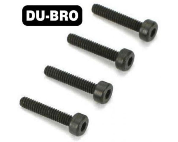 DU-BRO Screws 3mm x 18 Socket Head Cap Screws 4 pcs per package DUB2125