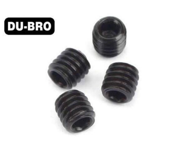 DU-BRO Grub Screws 4mm x 6 Socket Set Screws 4 pcs per package DUB2171