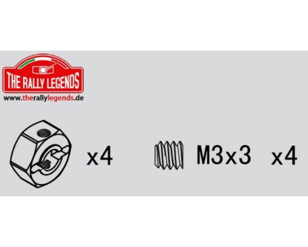 Rally Legends Ersatzteil Rally Legends Radmitnehmer aluminium 12mm EZRL2293