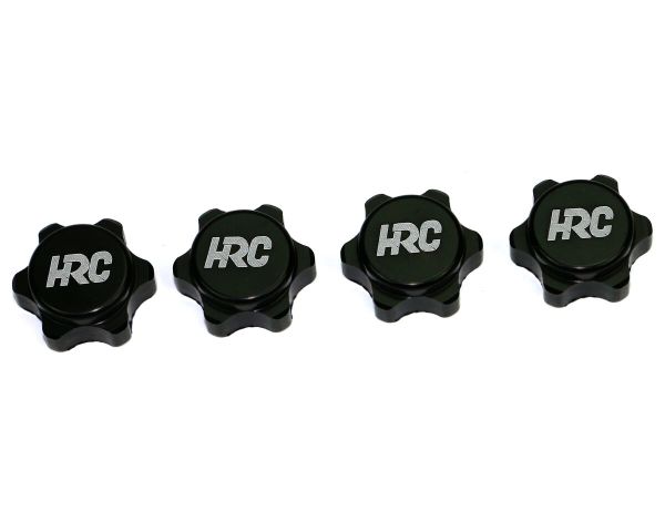 HRC Racing Radmutter 1/8 17mm x 1.25 geriffelt geschlossen TSW PRO Schwarz HRC1057PBK