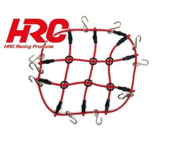 HRC Racing Karosserieteile 1/10 Crawler Maßstab Gepäcknetz 65x80mm rot HRC25268R