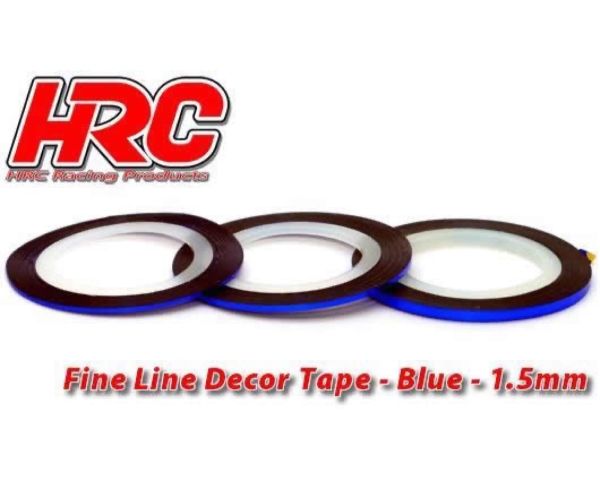 HRC Racing Feines Liniendekor Klebeband 1.5mm x 15m Blau Metallic 15m HRC5061BL15