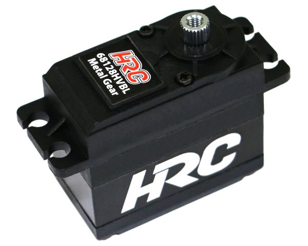 HRC Racing Servo Digital High Voltage 40x38x20mm 53g 28kg/cm Brushless Metallzahnräder Wasserdicht Doppelt Kugelgelagert HRC68128HVBL