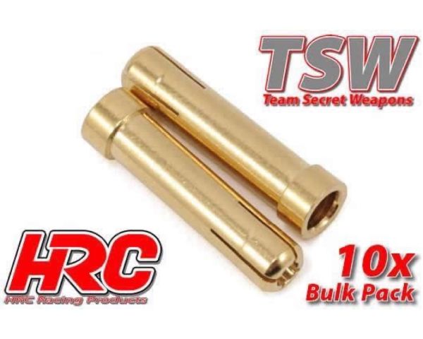 HRC Racing Stecker Gold TSW Pro Racing Adapter Rohr 5.0mm zu 4.0mm HRC9016B
