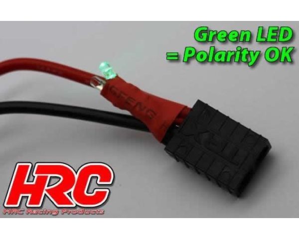 HRC Racing Fahr und Ladekabel mit Polarity Check LED 5mm Gold Stecker zu EC3 und Balancer Stecker