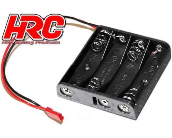 HRC Racing Batteriehalterung AA 4 Zellen Flach mit BEC Stecker HRC9271B