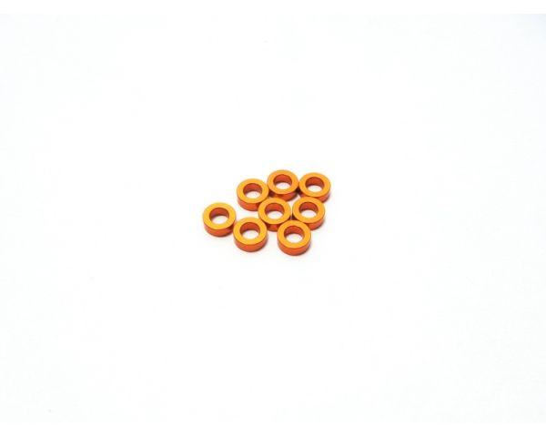 Hiro Seiko Distanzscheiben 3mm Alu 2.0mm orange HS-48470