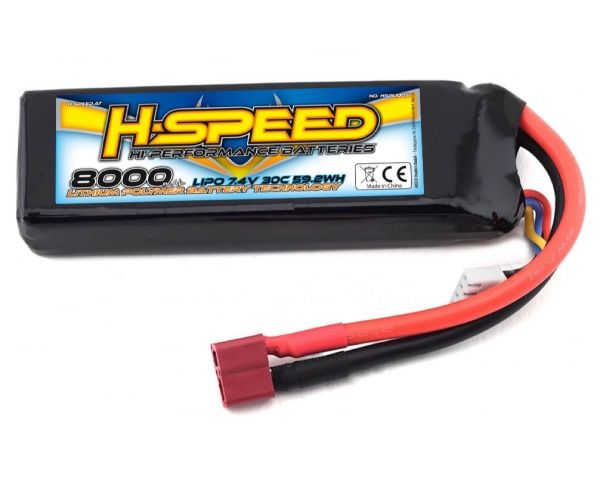 H-SPEED LiPo Akku 8000mAh 7.4V 30C HSPLI005