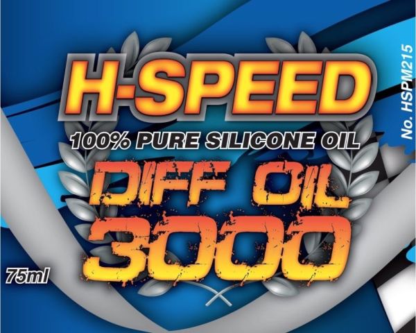 H-SPEED Silikon Differential Öl 3000 75ml HSPM215