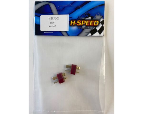 H-SPEED T-Stecker Männchen 2 Stück HSPP007