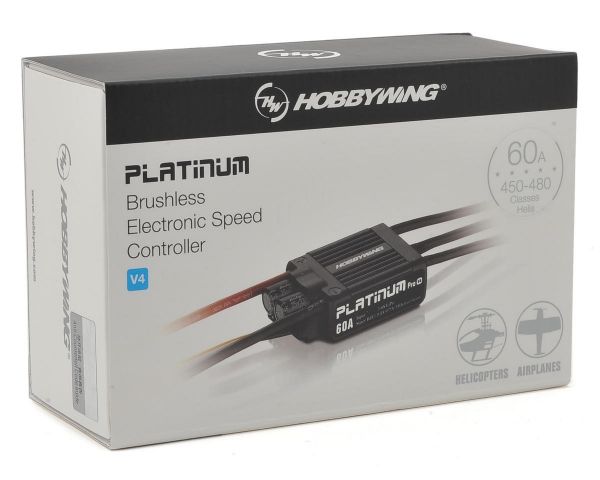 Hobbywing Platinum Pro 60A 2-6s BEC 7A für 450 Heli 3D und .50 Flieger