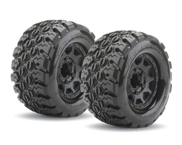 Jetko King Cobra Belted Extreme Reifen auf schwarzen 2.8 Felgen 12mm JK2802CBTRX