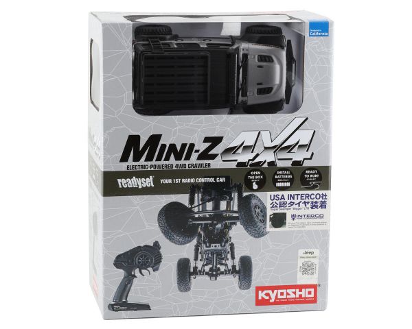 Kyosho Mini-Z 4X4 MX-01 Jeep Wrangler Rubicon Silver Metallic