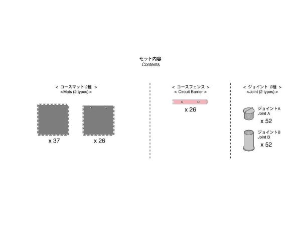 Kyosho Rennbahn Erweiterungsset Mini-Z Circuit 50 Extension Set