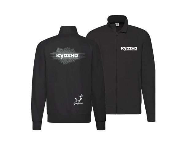 Kyosho Sweatshirt schwarz mit Reißverschluss K23 XL KYO88030-XL