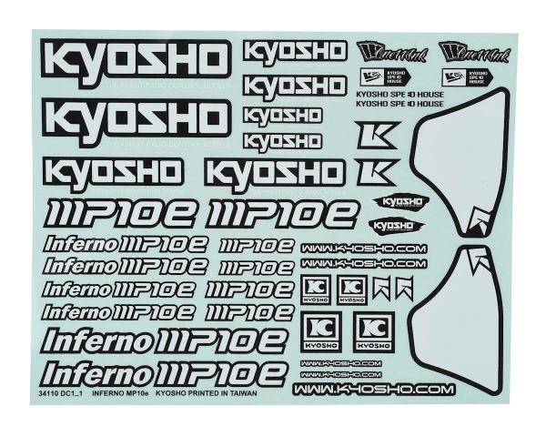 Kyosho Dekorbogen Inferno MP10e KYOIFD503