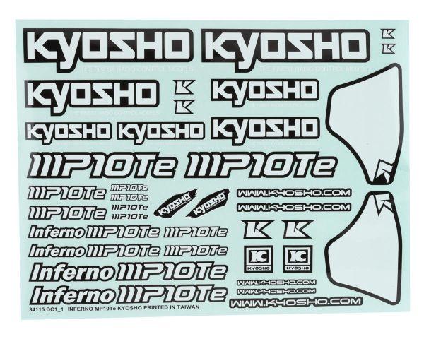 Kyosho Dekorbogen für Inferno MP10Te KYOISD103