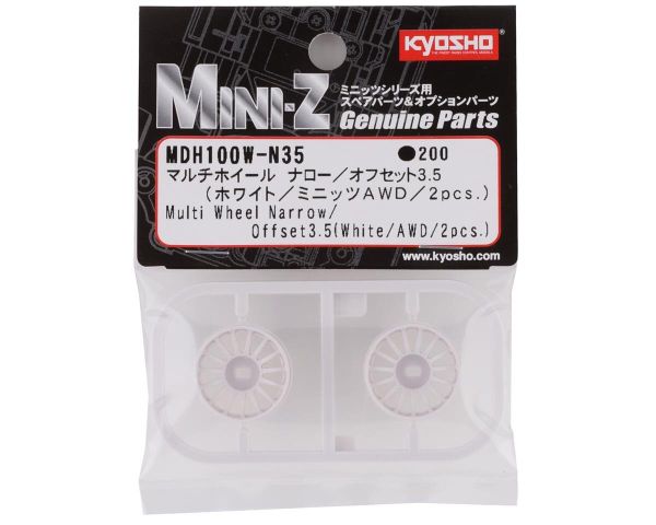 Kyosho Felgenset Mini-Z Awd N Offset 3.5 weiß