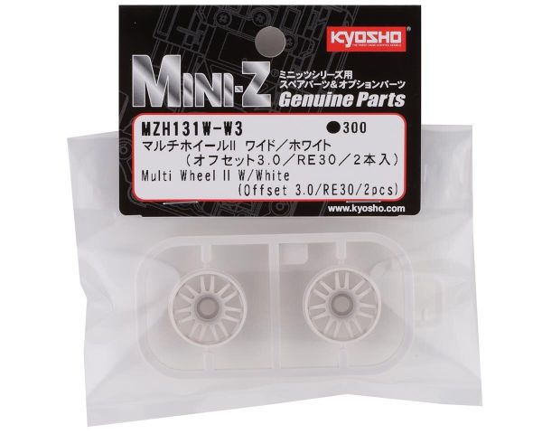 Kyosho Felgenset Mini-Z MR03 W-Offset 3.0 weiß