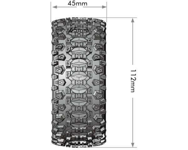 LOUISE SC Uphill Reifen soft auf Felge schwarz mit tauschbare Radmitnehmer