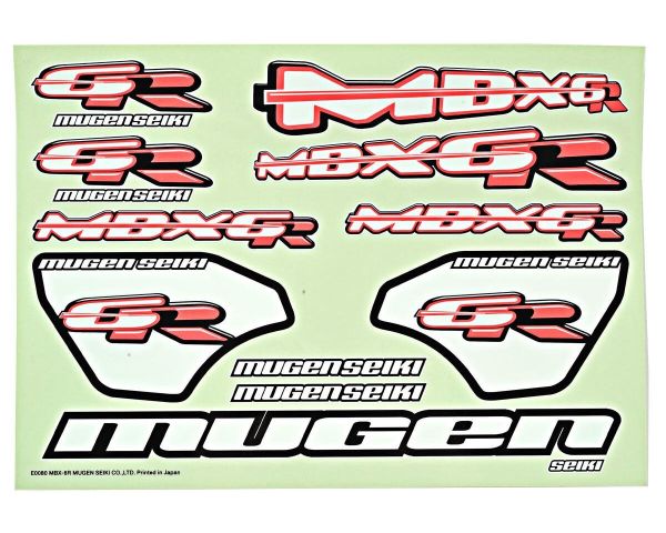 Mugen Seiki Logo Sticker MBX-6R MUGE1034