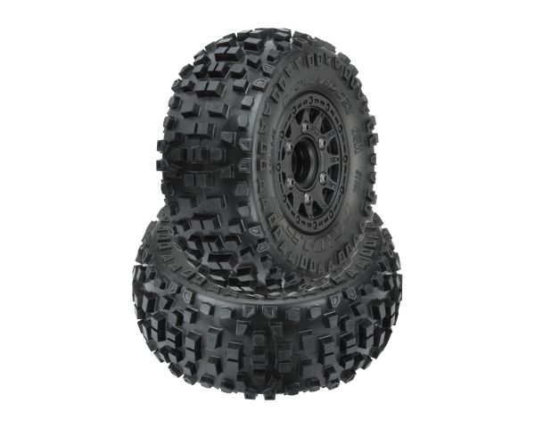 ProLine Badlands SC Reifen auf Raid Felge schwarz 6x30 Mitnehmer austauschbar PRO1182-10