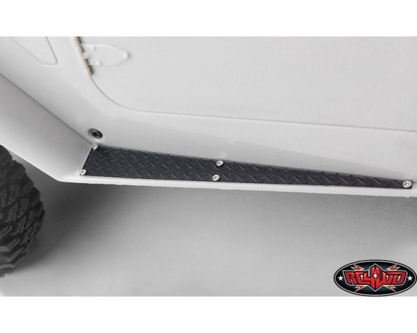 RC4WD Metal Side Diamond B Plates for RC4WD Cruiser Body Black