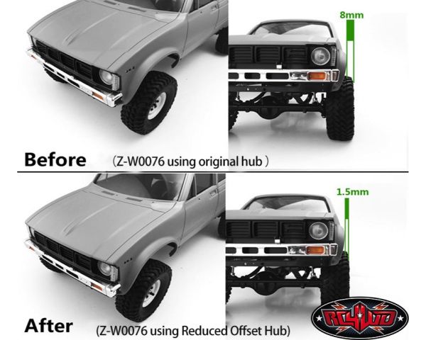 RC4WD Reduced Offset Hub for Landies Vintage Stamped Wheels
