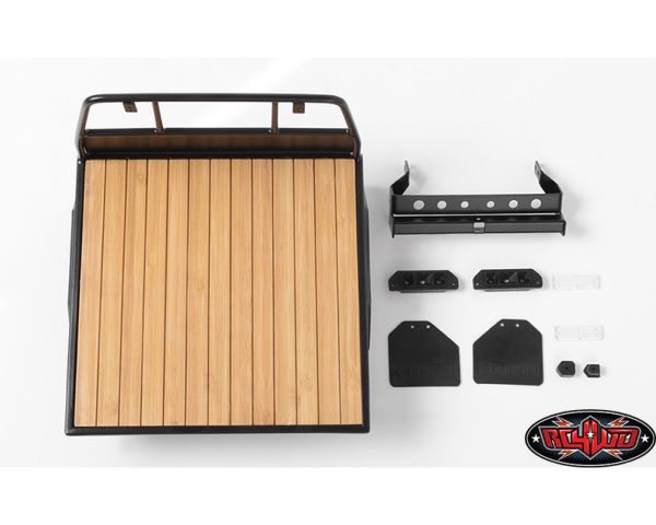RC4WD Wood Flatbed Mudflaps for Mojave II Four Door Body Set RC4VVVC0395