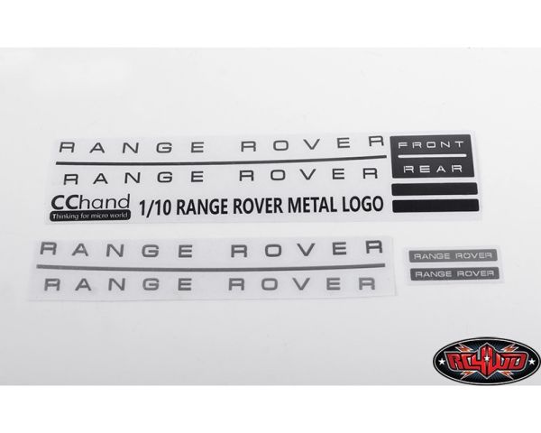 RC4WD Metal Emblem Set for JS Scale 1/10 Range Rover Classic Body RC4VVVC0650