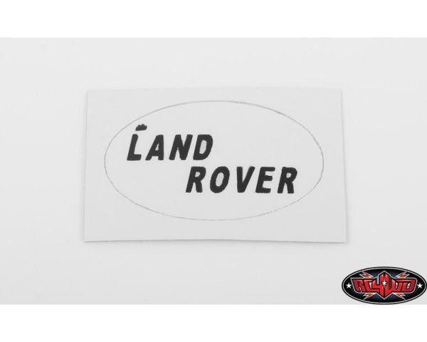 RC4WD Rear Logo Decal for JS Scale 1/10 Range Rover Classic Body RC4VVVC0651