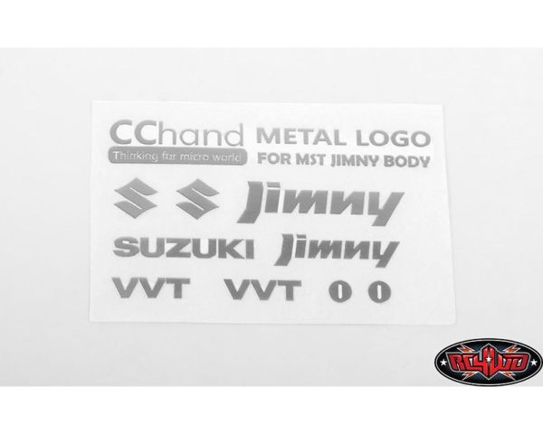 RC4WD Metal Emblems MST 1/10 CMX Jimny J3 Body Silver RC4VVVC0656