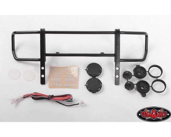RC4WD Command Front Bumper Black Lights and Light Kit Set for Traxxas Mercedes-Benz G 63 AMG 6x6 RC4VVVC0993