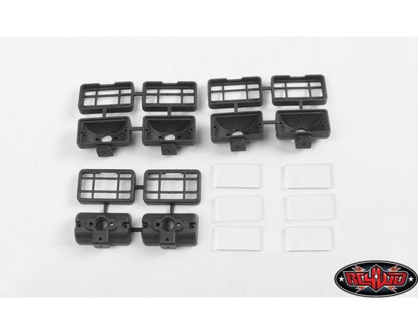 RC4WD Command Roof Rack Diamond Plate and 6x Square Lights