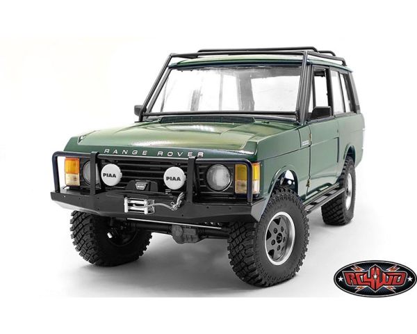 RC4WD Oxer Metal Front Winch Bumper Lights for JS Scale 1/10 Range Rover Classic Body