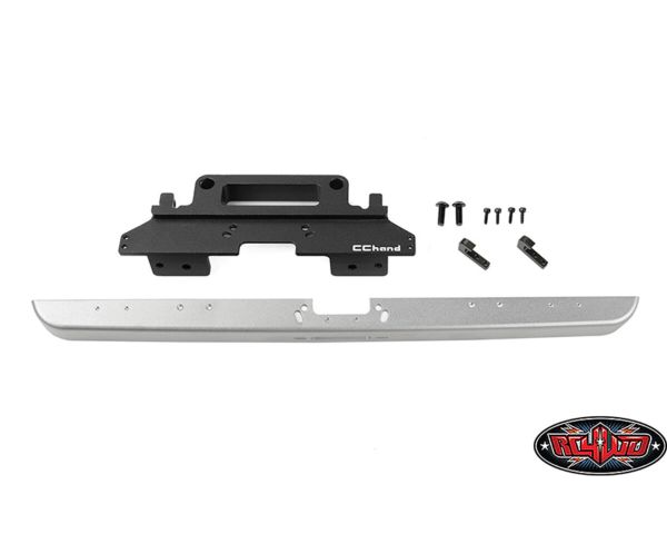 RC4WD Classic Front Bumper for Trail Finder 2 Truck Kit LWB 1980 Toyota Land Cruiser FJ55 Lexan Body Set Silver