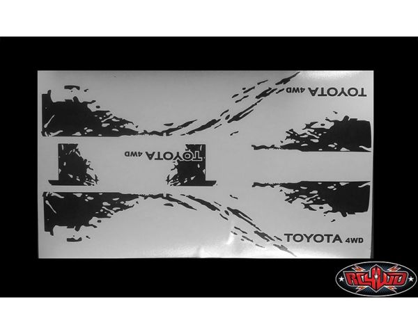 RC4WD Dirty Stripes Vinyl Graphic Decal for Mojave II RC4ZB0141