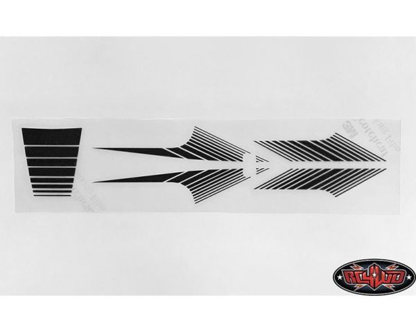 RC4WD Classic Stripes for 1985 4Runner Sheet Black RC4ZB0211