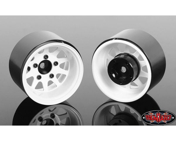 RC4WD Deep Dish Wagon 1.55 Stamped Steel Beadlock Wheels White