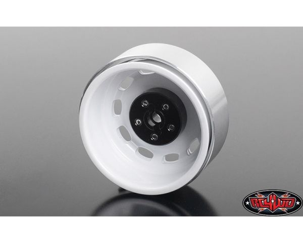 RC4WD Stamped Steel 1.7 10-Oval Hole Wheels White