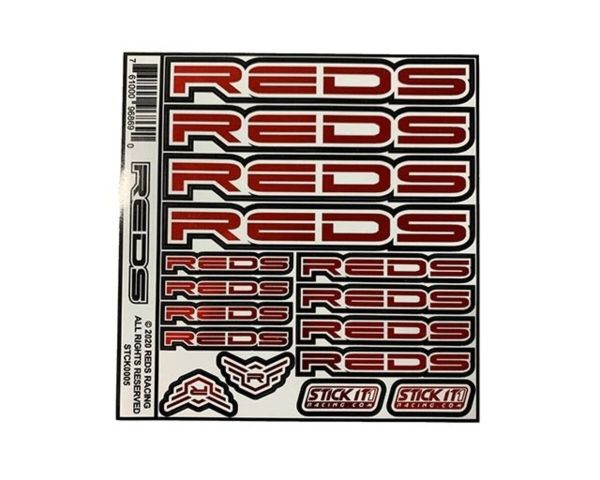 REDS STICKERS CHROME RED 2020 REDSTCK0005