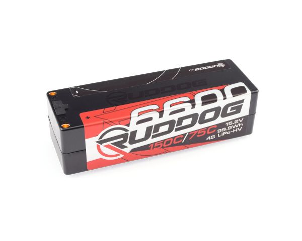 RUDDOG Racing 6600mAh 150C/75C 15.2V LCG 1/8 Pack LiPo HV Akku RP-0475